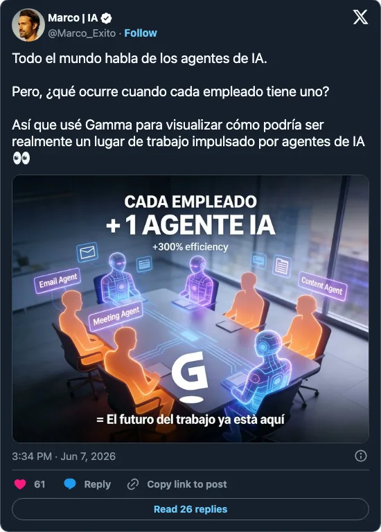 Screenshot of @Marco_Exito's post on X